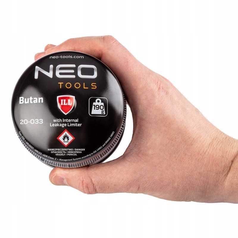 nabój z gazem butan 190g, nabijany