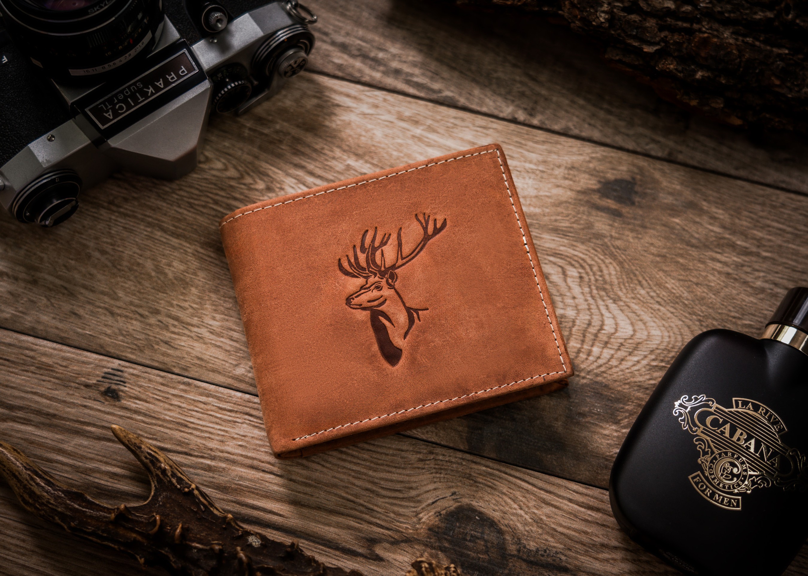 portfel męski skórzany n992-chm-deer-bl cognac