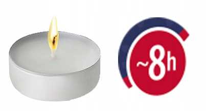 aura świece lights maxi premium 8h 12 szt. pf35-12s