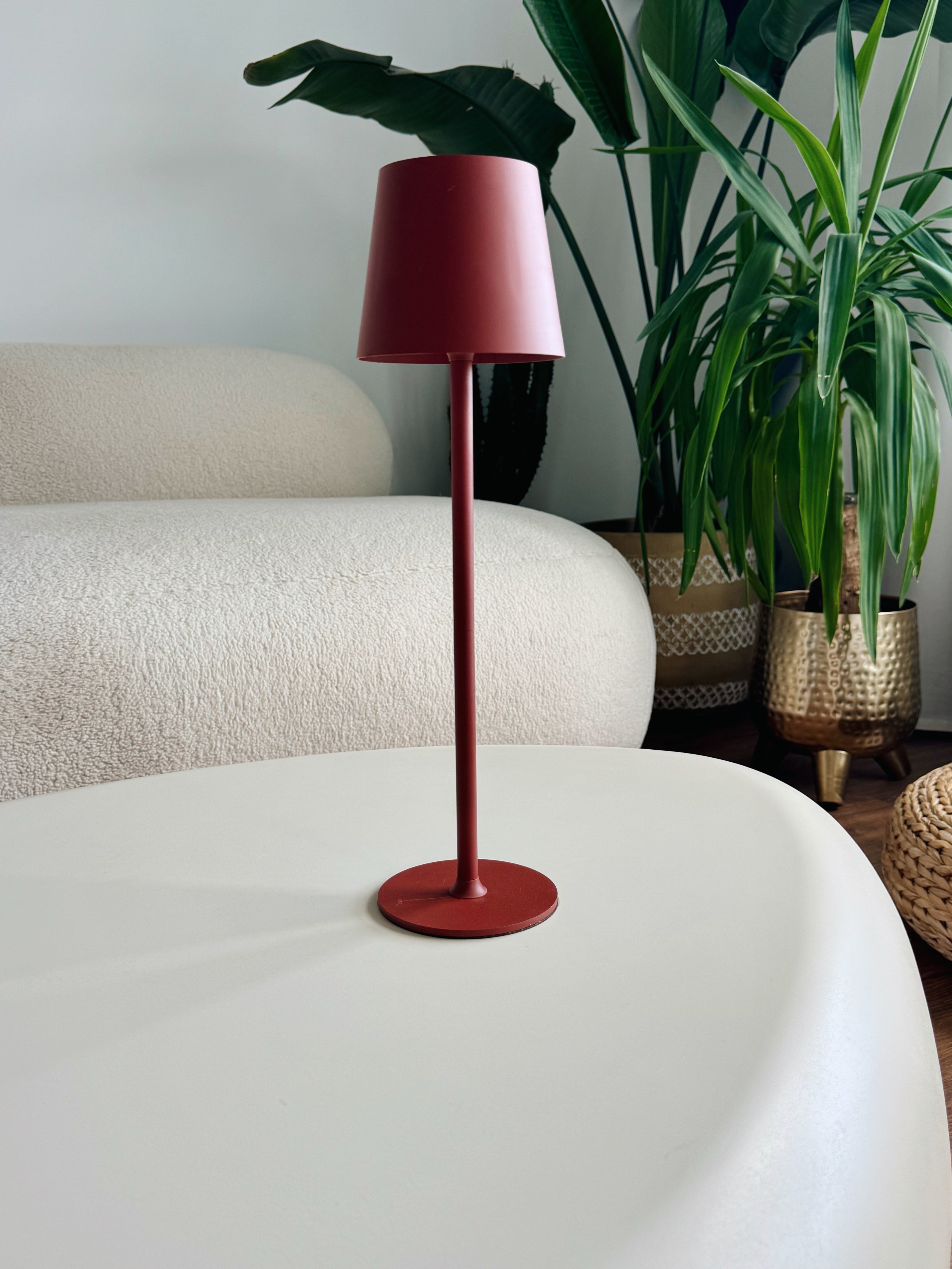 lampa led stołowa 38,5 cm bezprzewodowa 3 tryby dotykowa lampka nocna usb-c