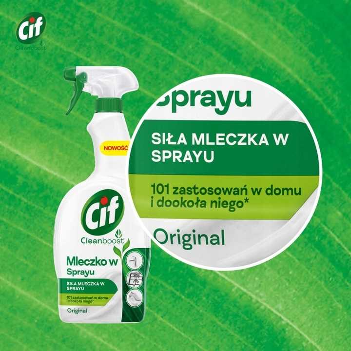 cif cleanboost mleczko w sprayu do czyszczenia 750ml