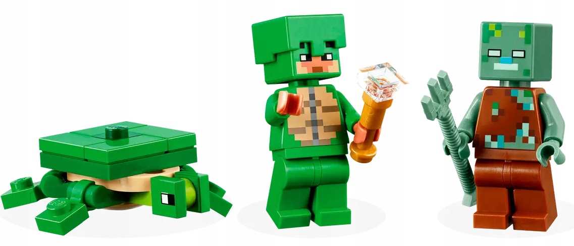 21254 - lego minecraft - domek na plaży żółwi