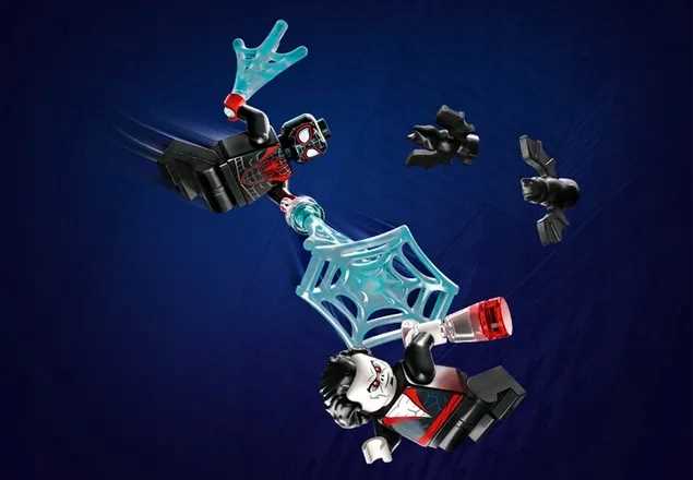 76244 - lego super heroes - miles morales kontra morbius