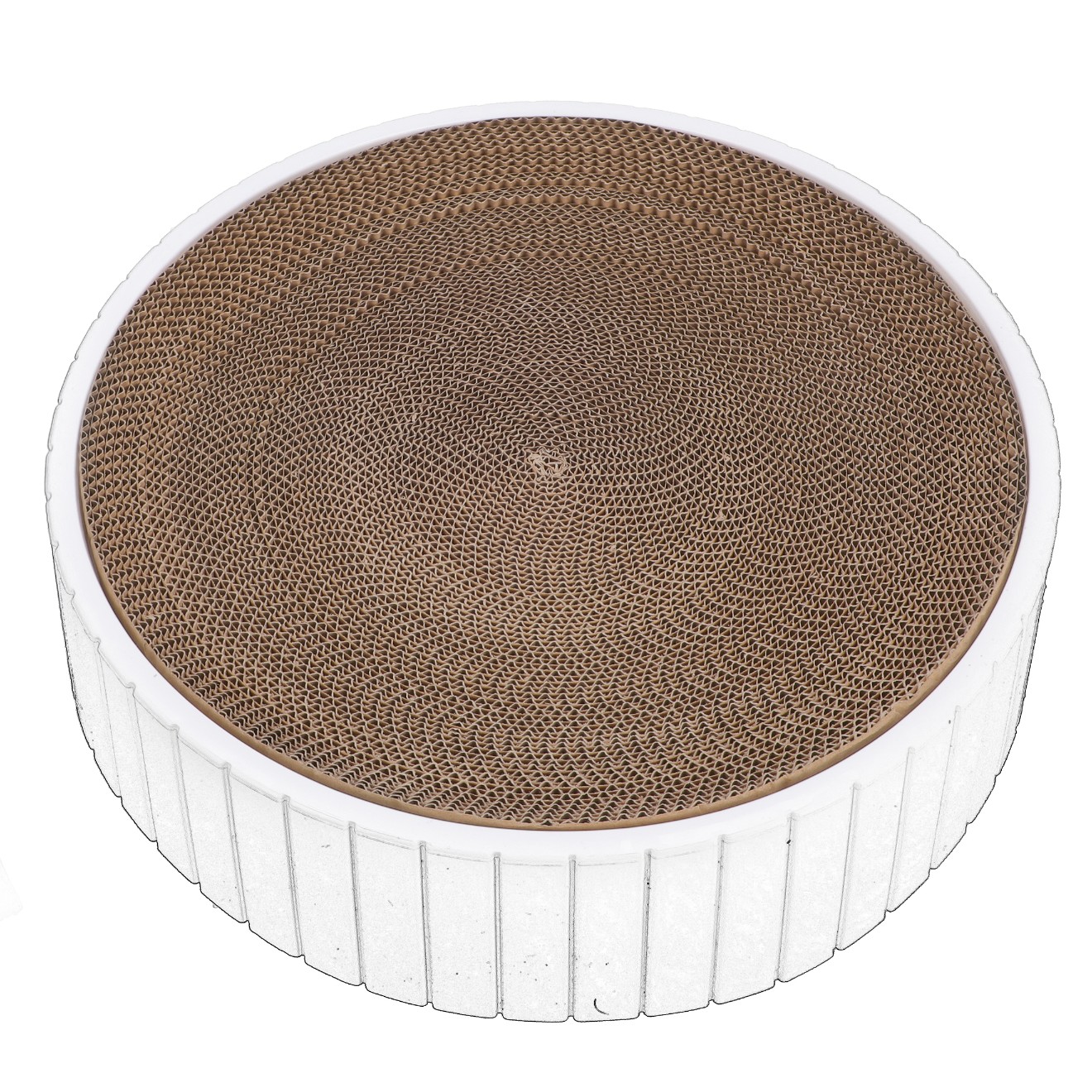 wkład do drapaka drapak z tektury tekturowy okrągły duży wymienny kartonowy