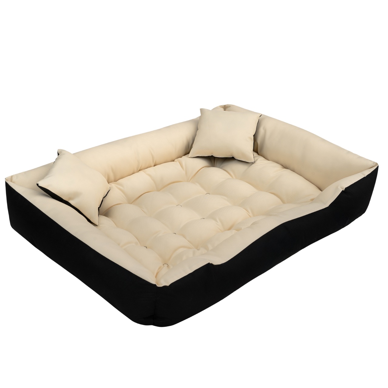 legowisko dla psa kojec ecco 55x45 cm wodoodporne beżowe