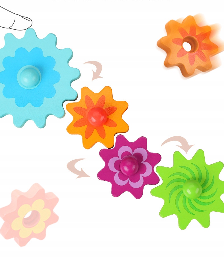 drewniane klocki grzybki jhtoy-617