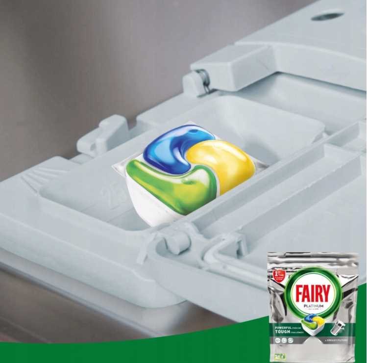 fairy kapsułki do zmywarki platinum all in one lemon 81 szt.