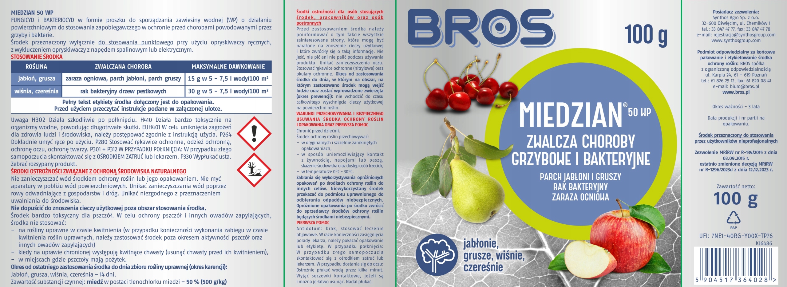 bros - miedzian 50wp 100g