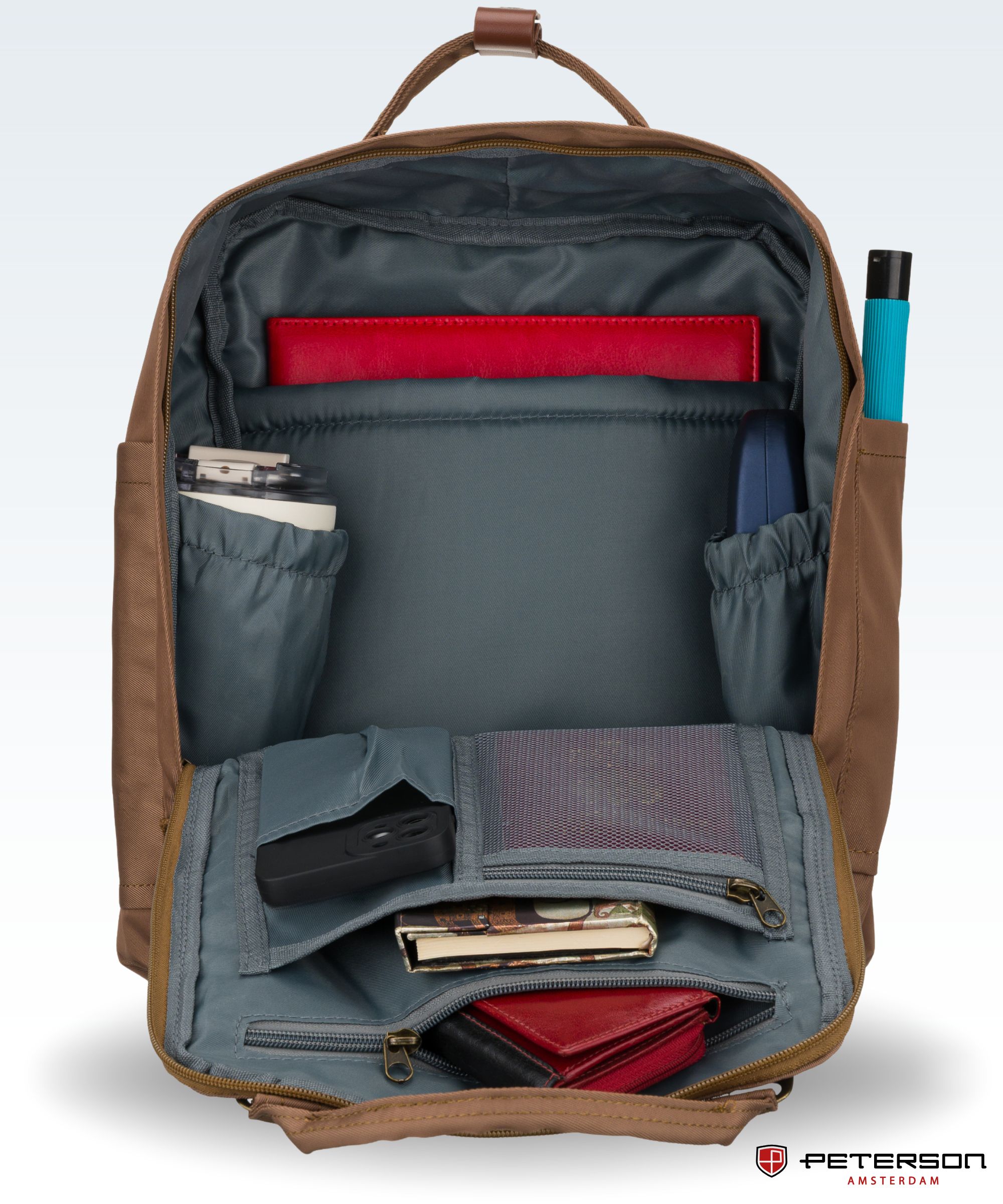 plecak ptn gamma-0398 brown