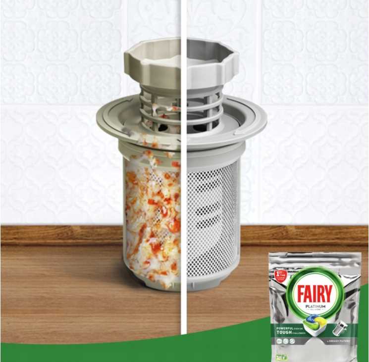 fairy kapsułki do zmywarki platinum all in one lemon 81 szt.