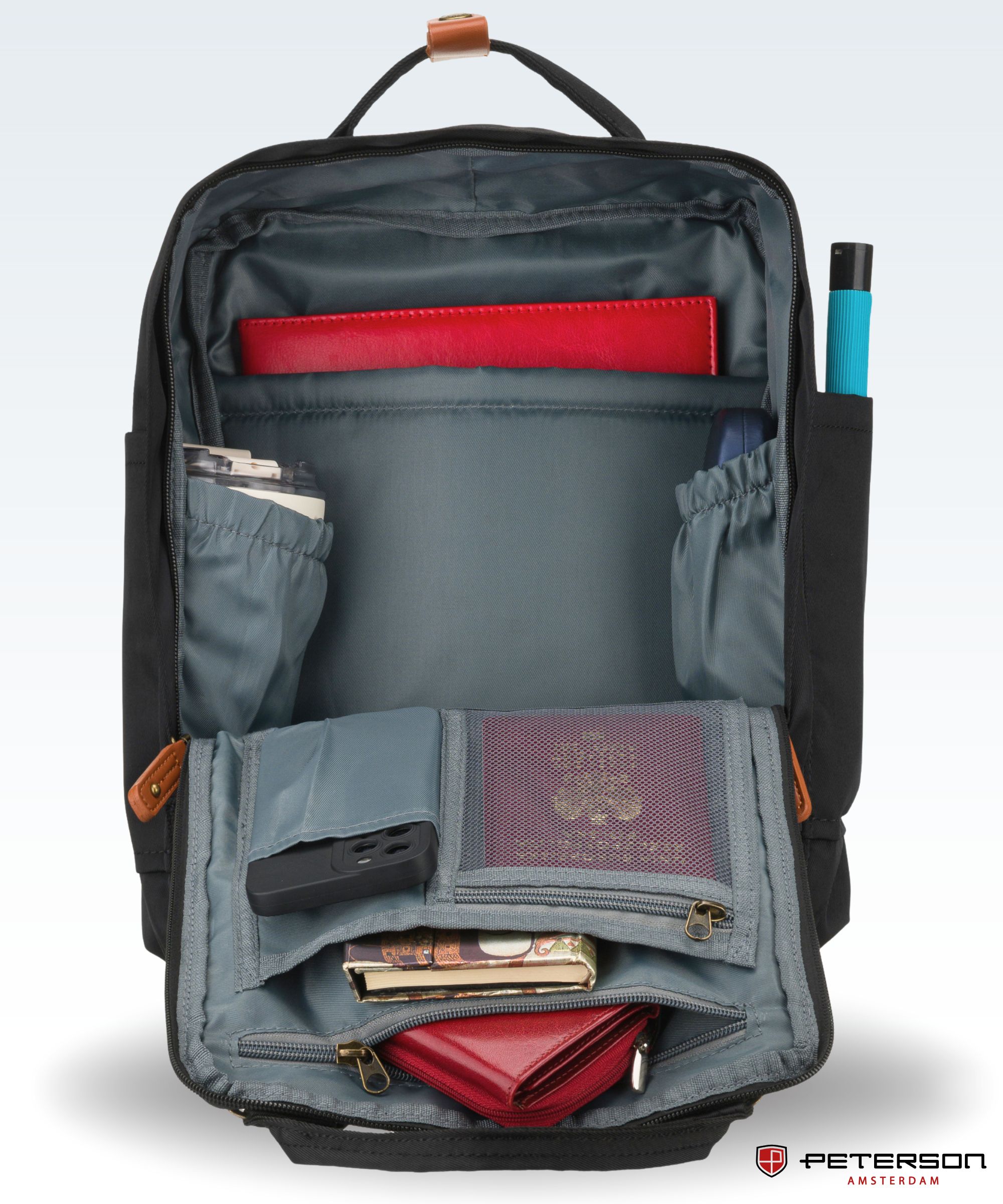 plecak ptn gamma-5325 black-brown