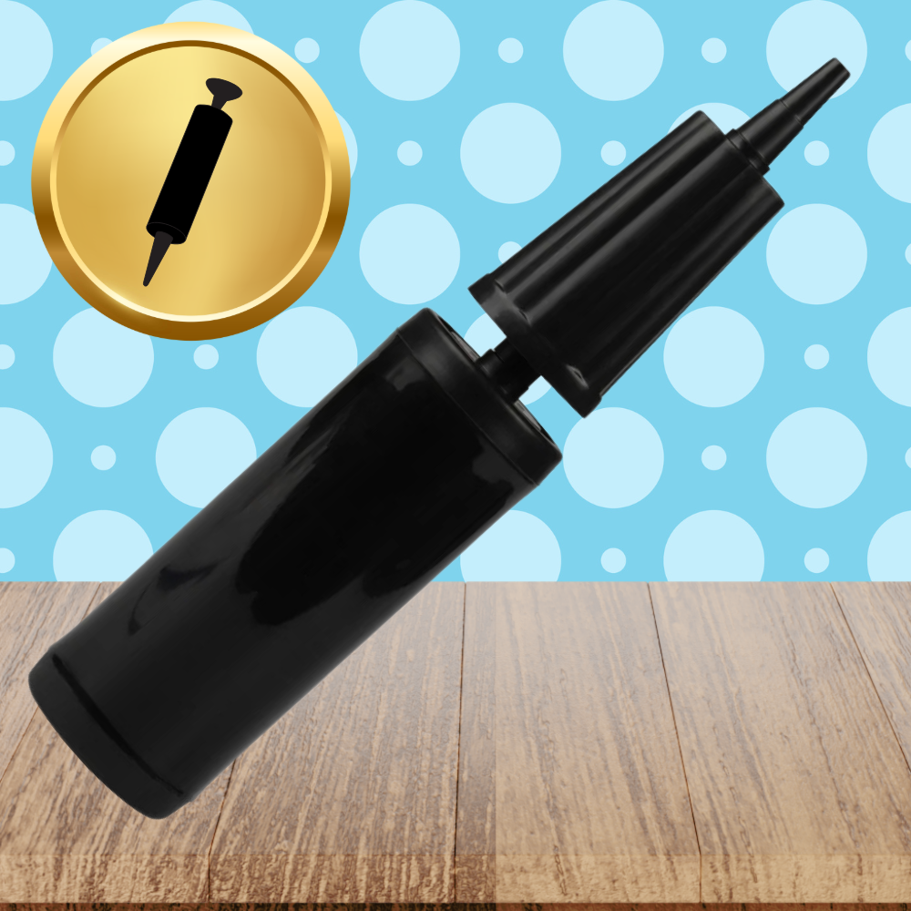 czarna pompka ręczna idealna do nadmuchiwania skoczków balonów mała