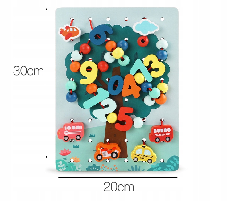 klocki cyferki drzewo jhtoy-988