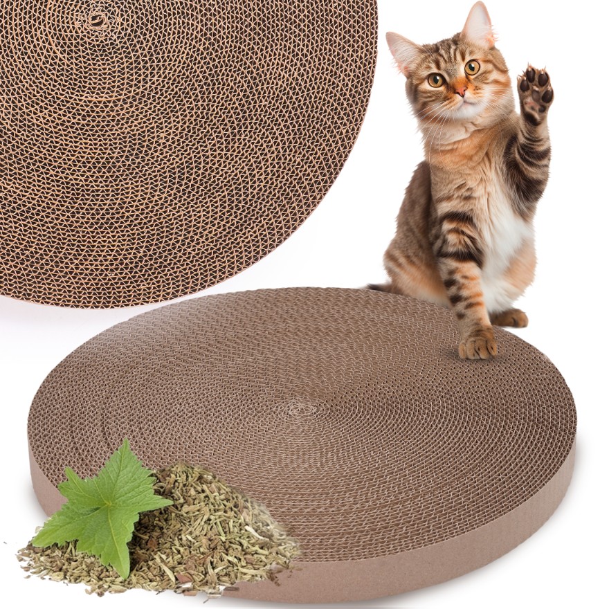 wkład do drapaka drapak z tektury tekturowy okrągły duży wymienny kartonowy