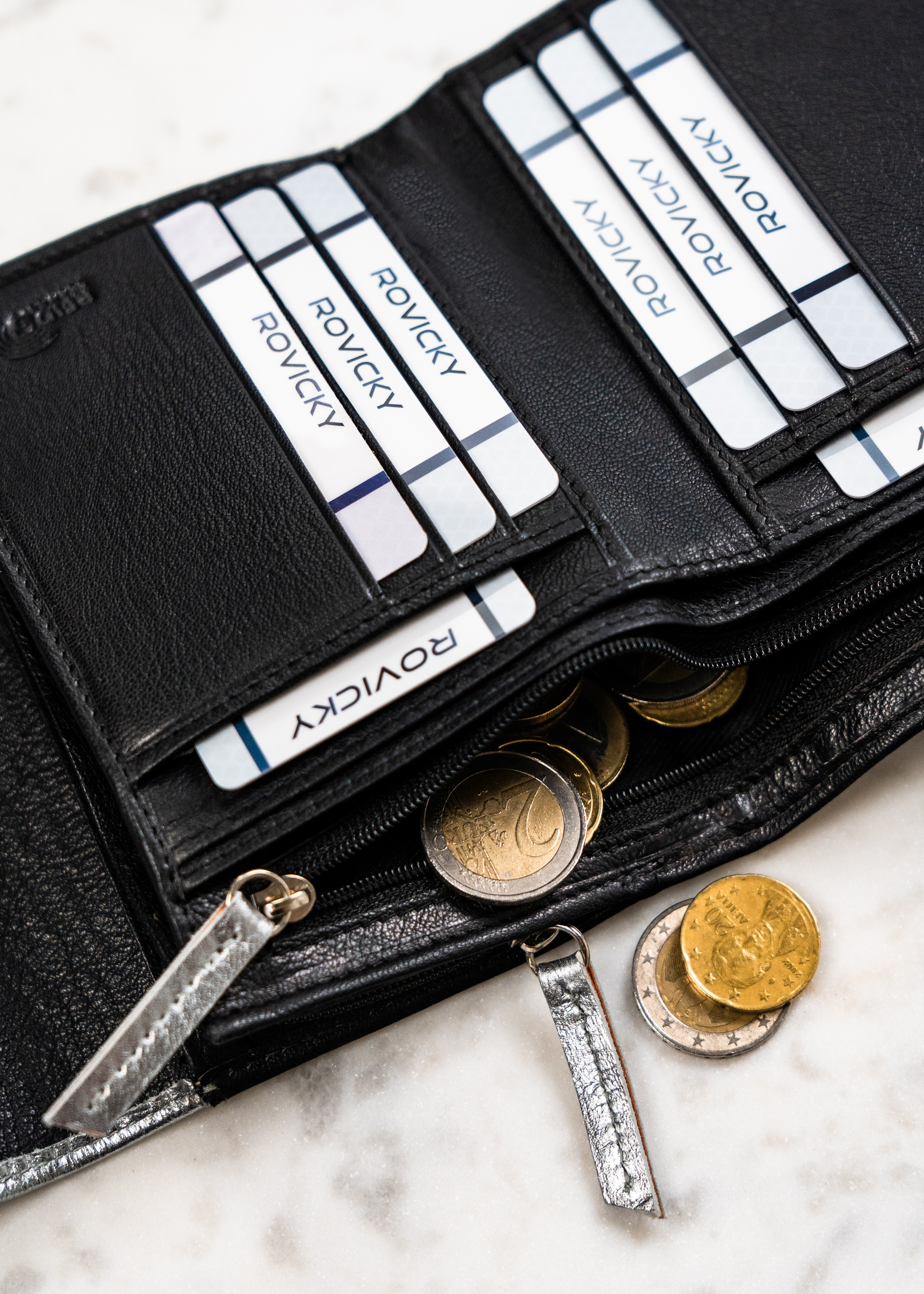 portfel damski sk. rv-3412-sla-4903 silver-black