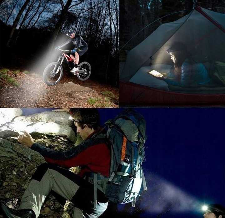 latarka czołowa 5 x led t6 cree