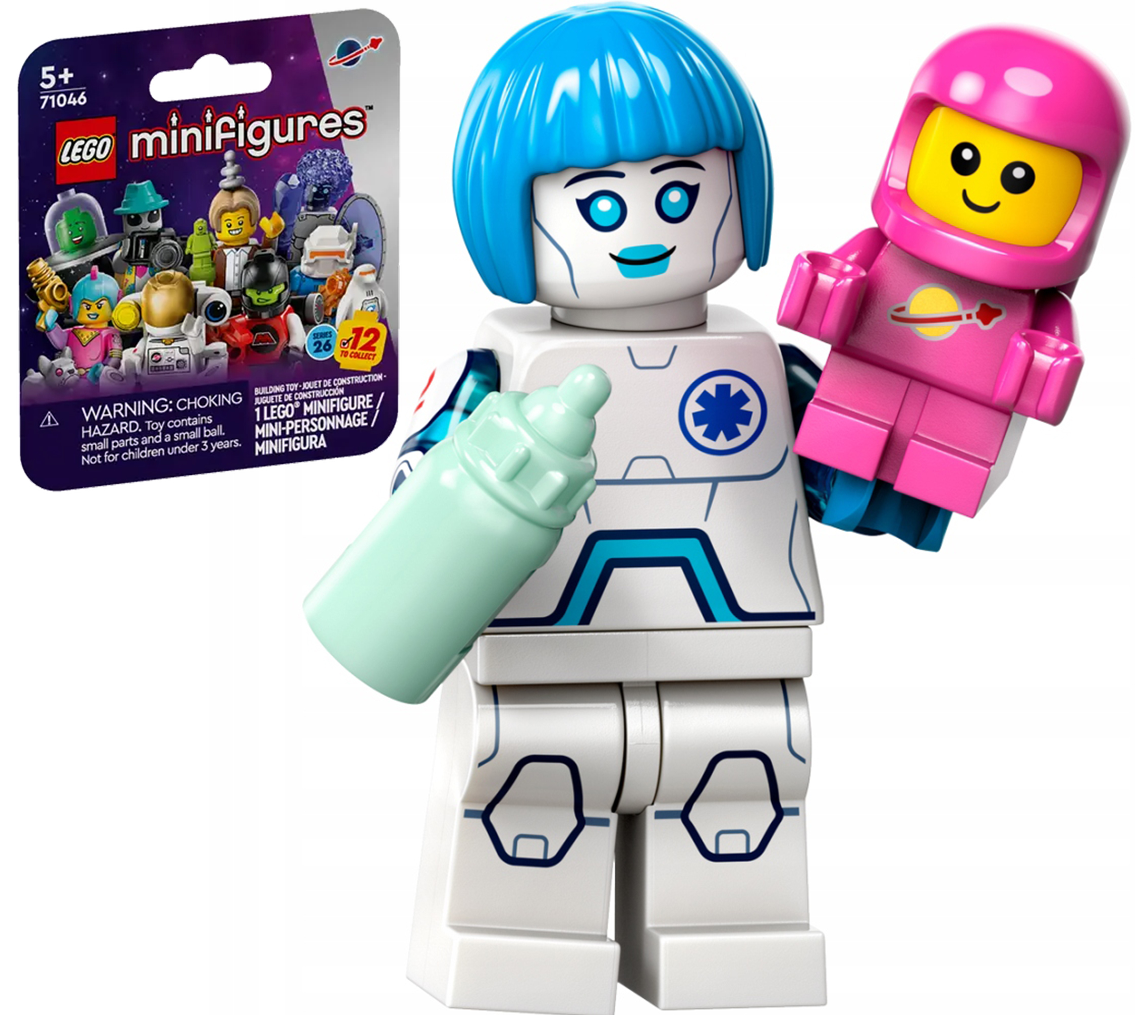 71046 - lego minifigures - android-pielęgniarka col26-6 / kosmos seria 26