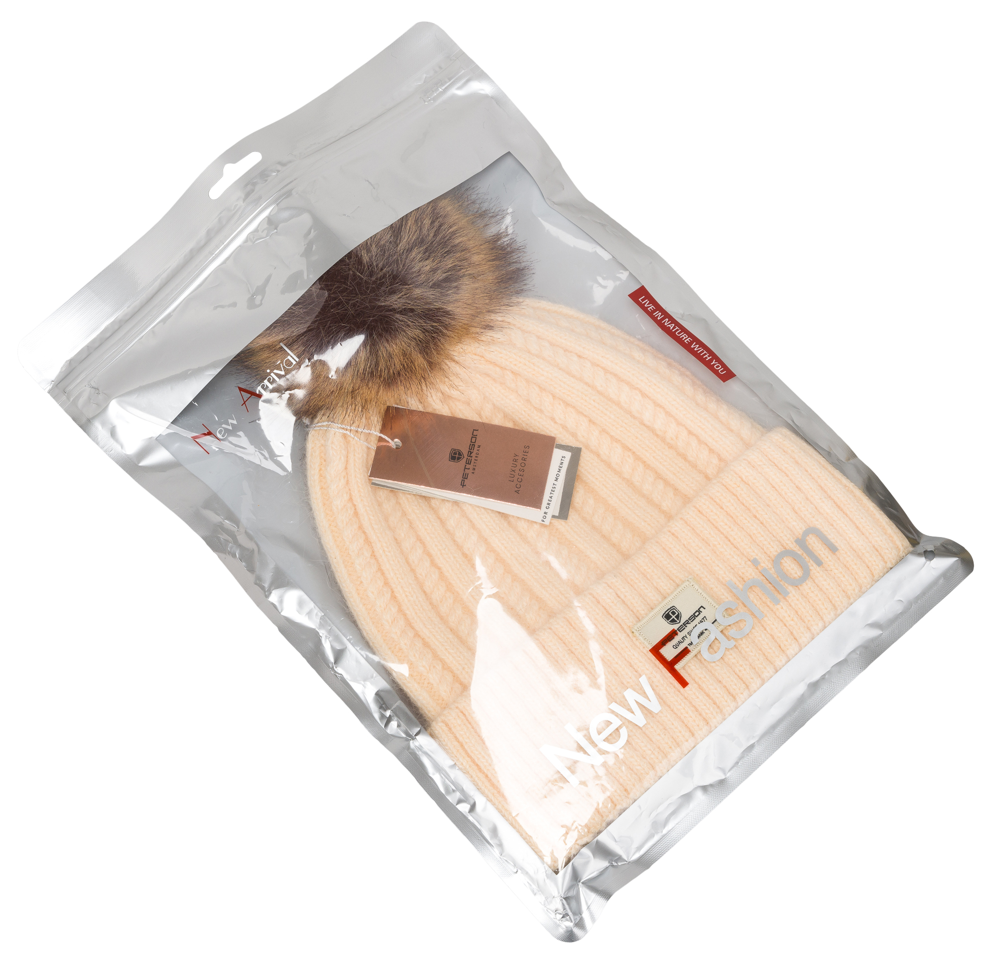 czapka ptn hat-07-7729 beige