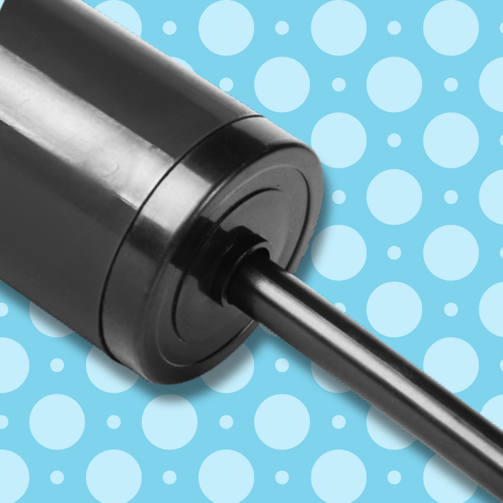 czarna pompka ręczna idealna do nadmuchiwania skoczków balonów mała