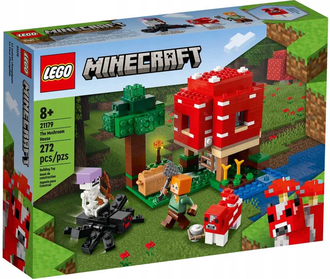 21179 - lego minecraft - dom w grzybie