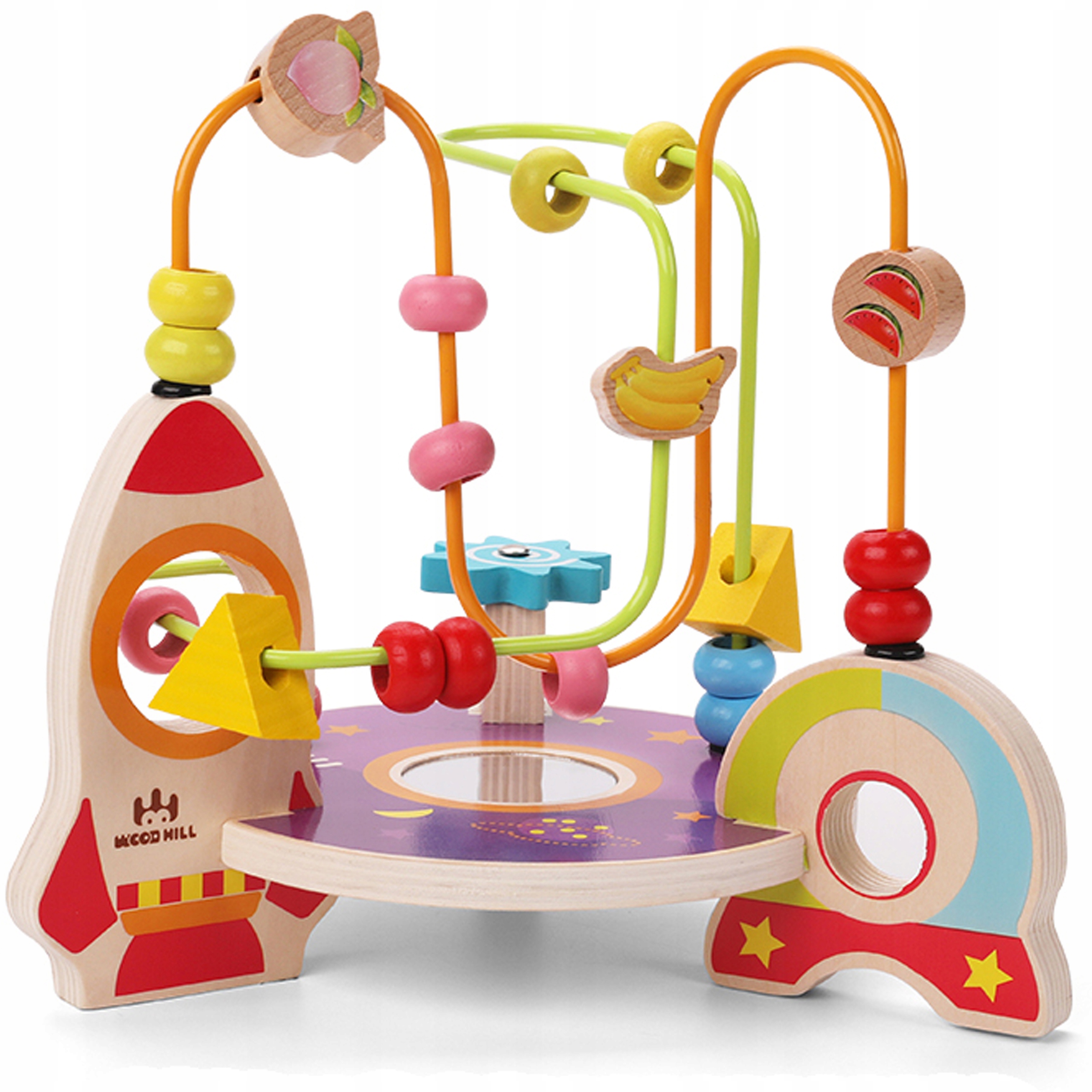 drewniany labirytn rakieta jhtoy-409