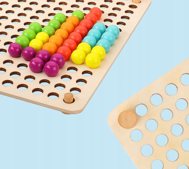 drewniane klocki grzybki jhtoy-617