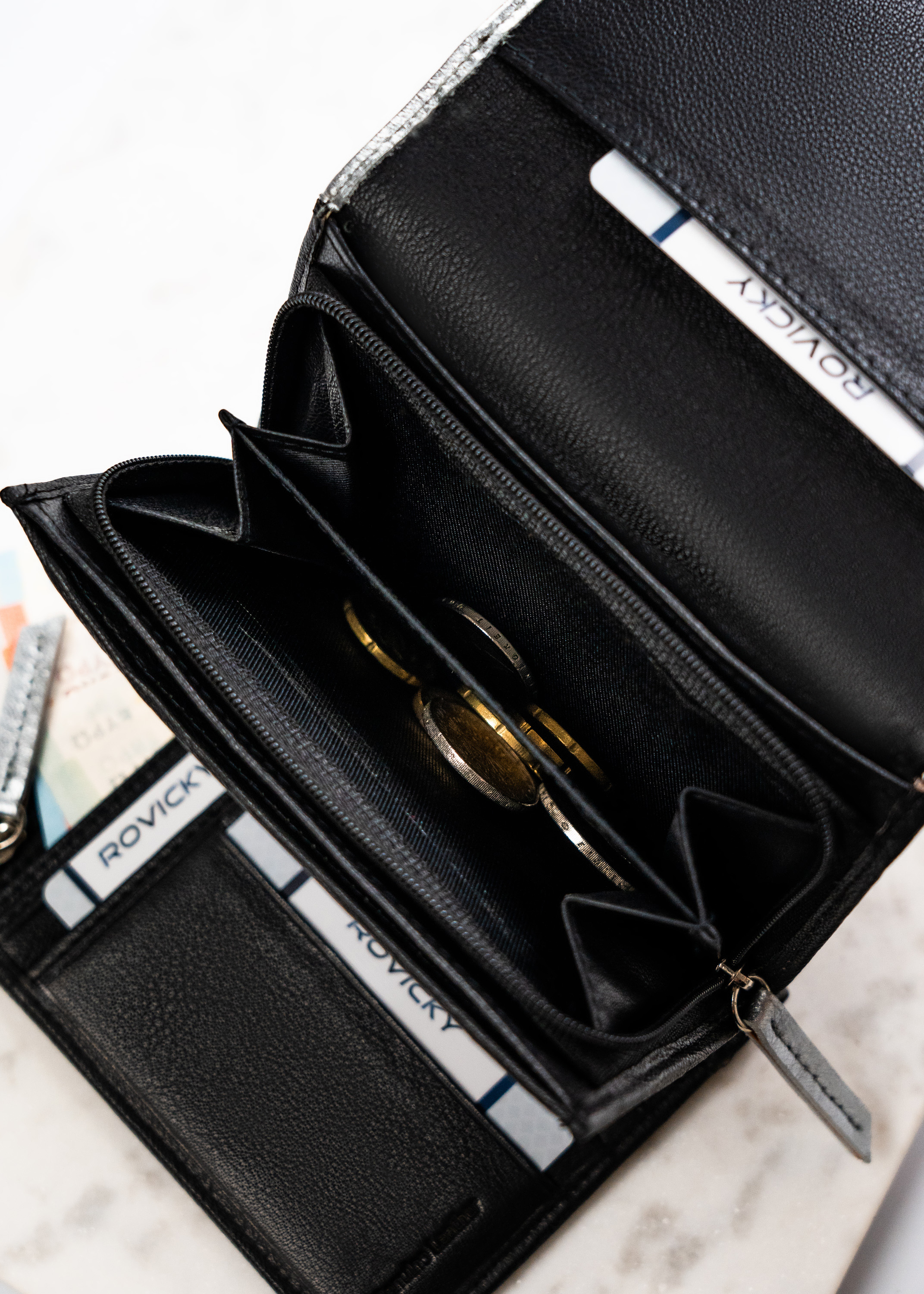 portfel damski sk. rv-3412-sla-4903 silver-black