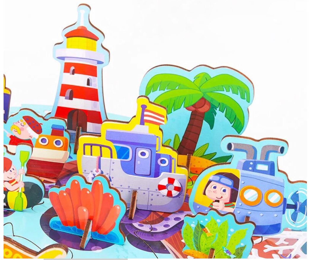 rybki do łowienia puzzle zkb-903