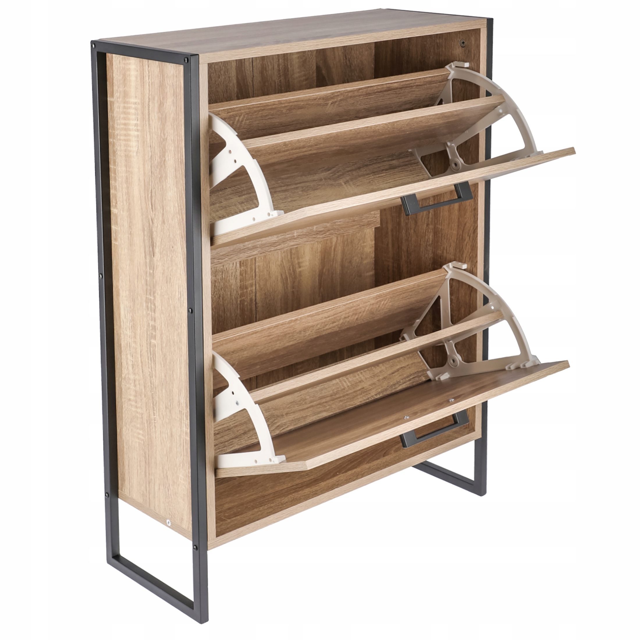 szafka na buty regał 2 komory obuwie komoda pojemna do przedpokoju loft