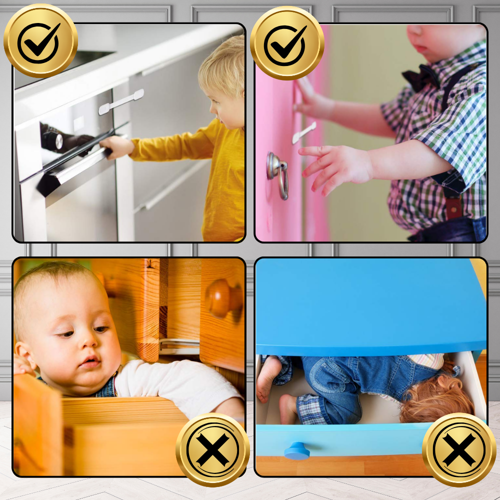 zabezpieczenia szafek blokada szuflad mebli drzwi przed dziećmi mocna