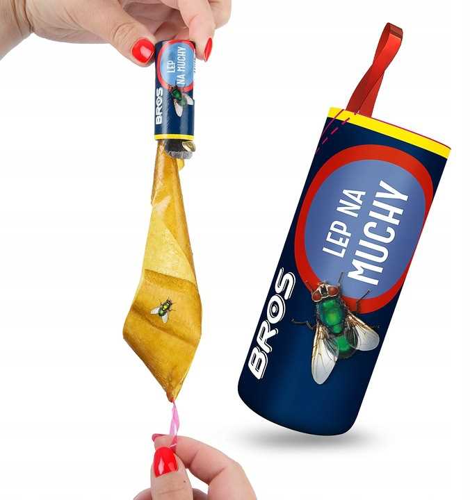 bros - lep okrągły na muchy - 10 szt.