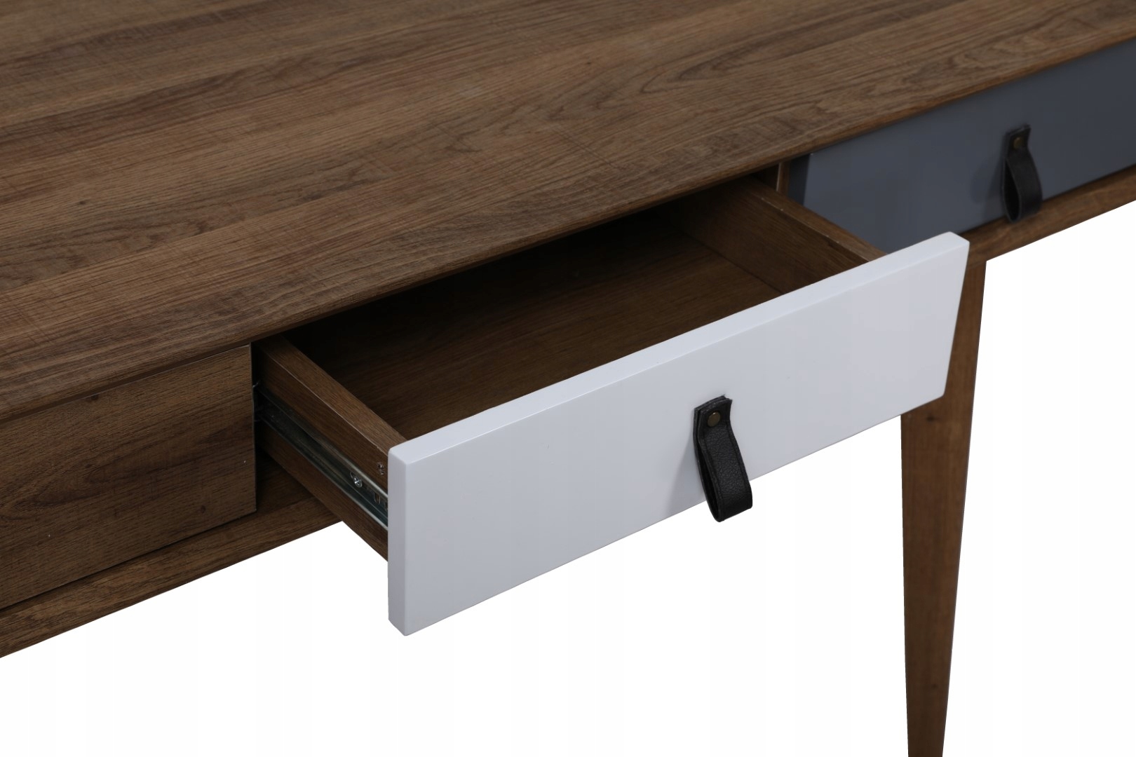 biurko eleganckie do gabinetu biura szuflady nowoczesne duże komputerowe