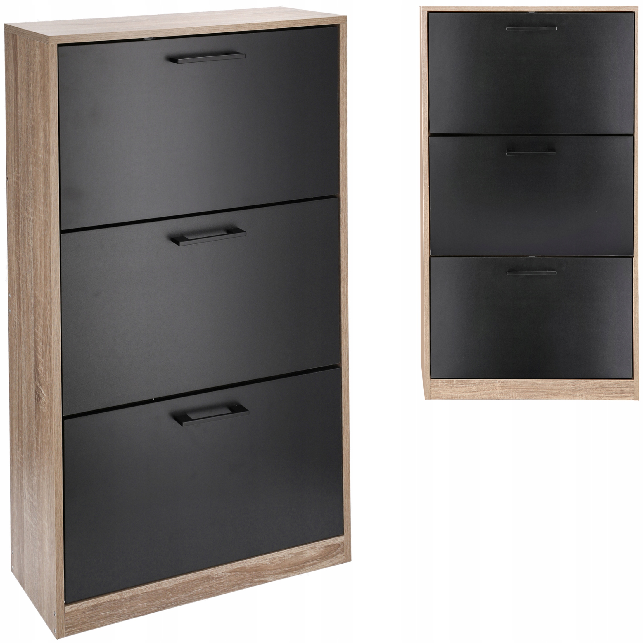 szafka na buty regał 3 komory obuwie komoda pojemna do przedpokoju regał