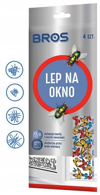bros - lep na okno 4-pak - 1 op.