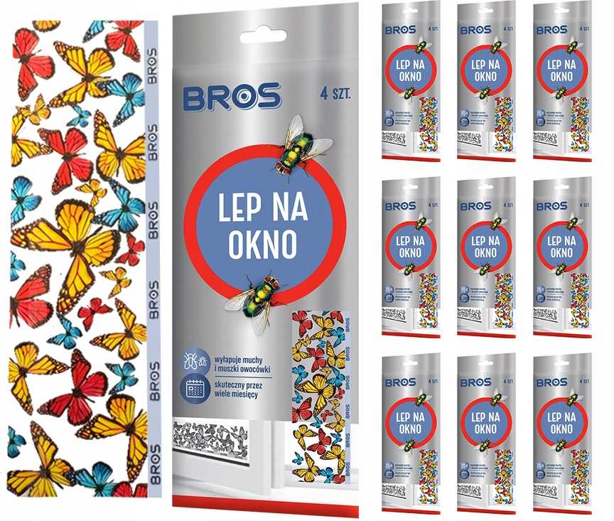 bros - lep na okno 4-pak - 10 op.