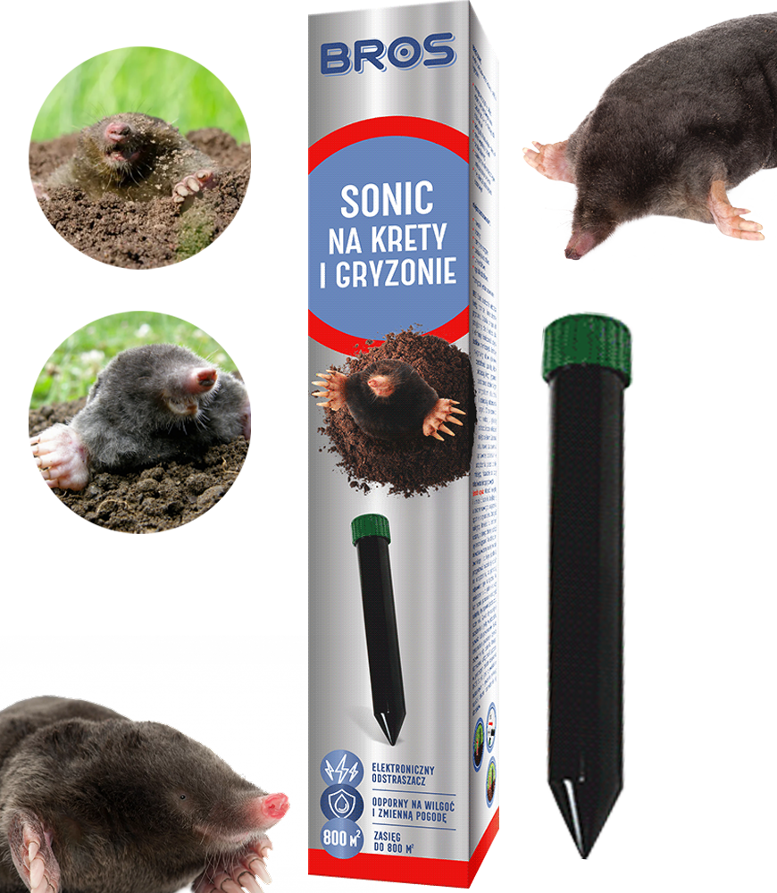 bros - sonic - odstrasza krety