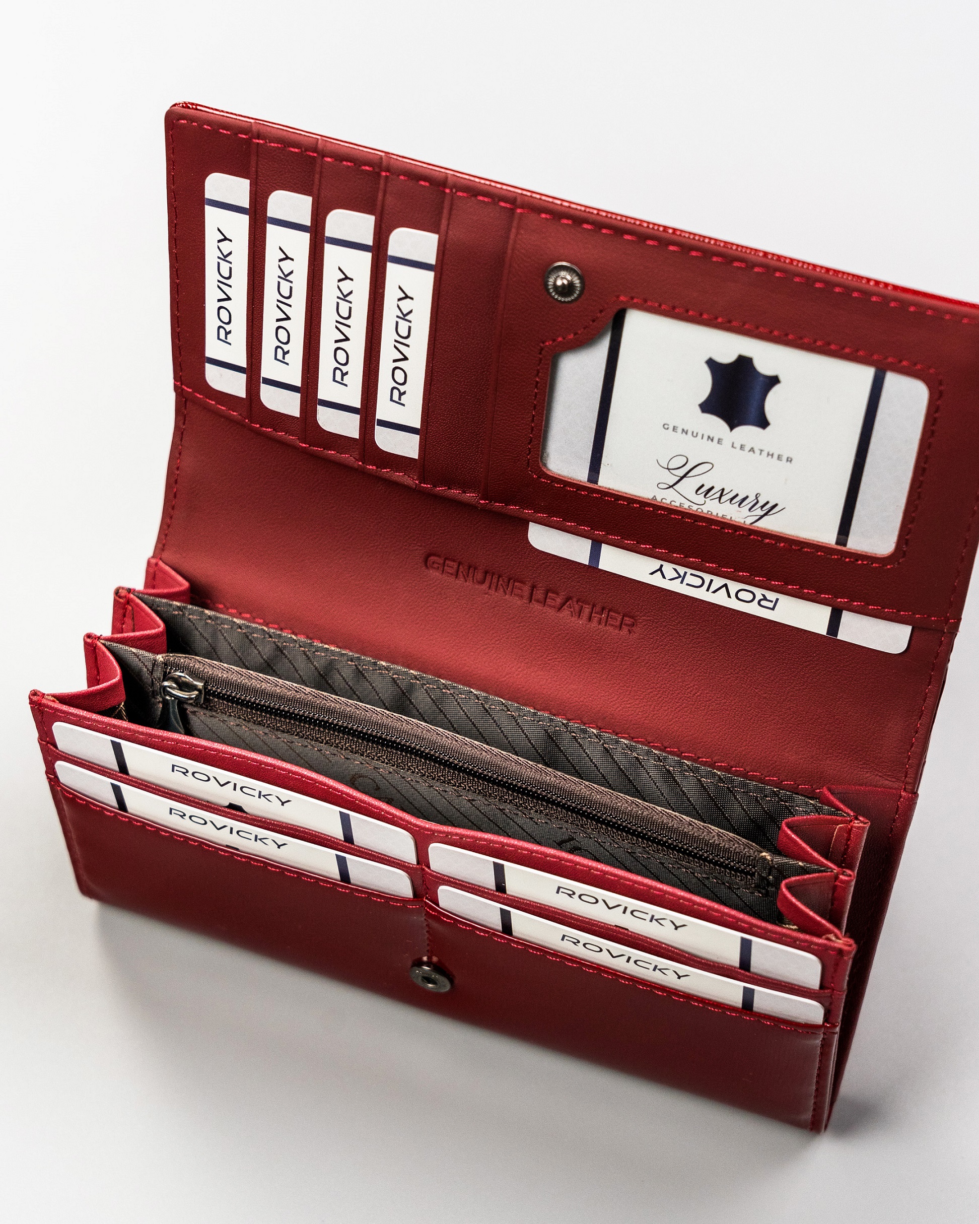 portfel damski skórzany h24-fo-2-sh9 red