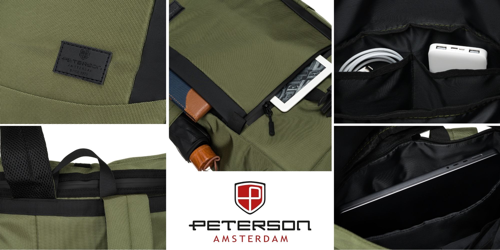 plecak miejski ptn rio-9107 green