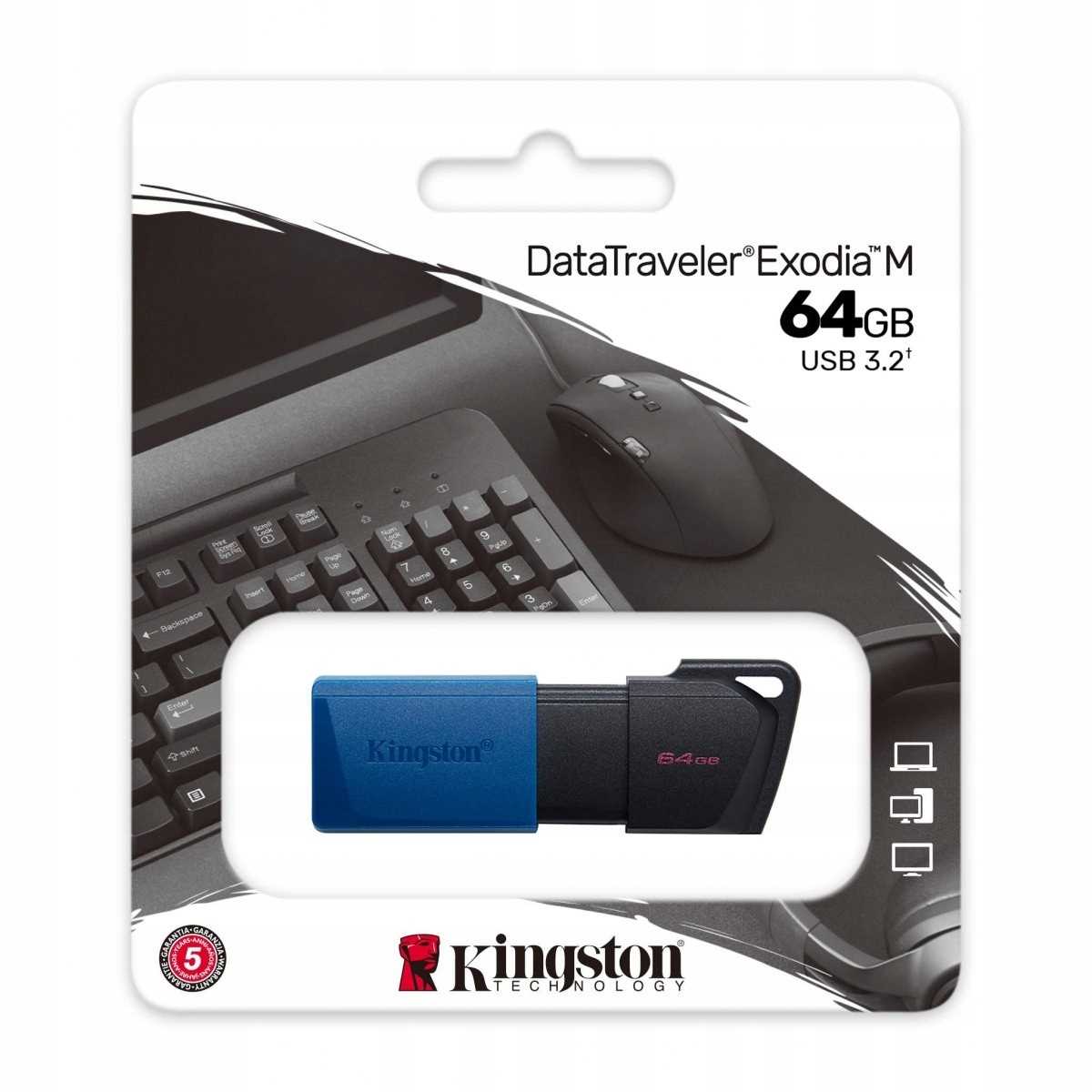 kingston pendrive data traveler exodia m 64gb usb3.2 gen1