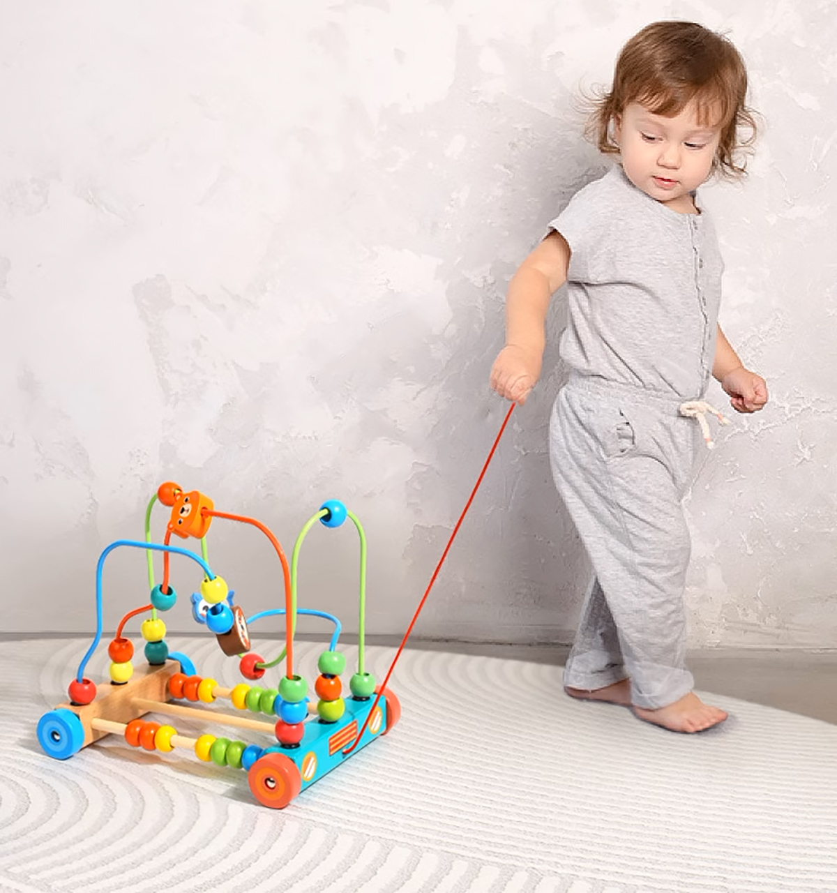 labirynt edykacyjny zoo przeplatanka mula do ciągania na kołach