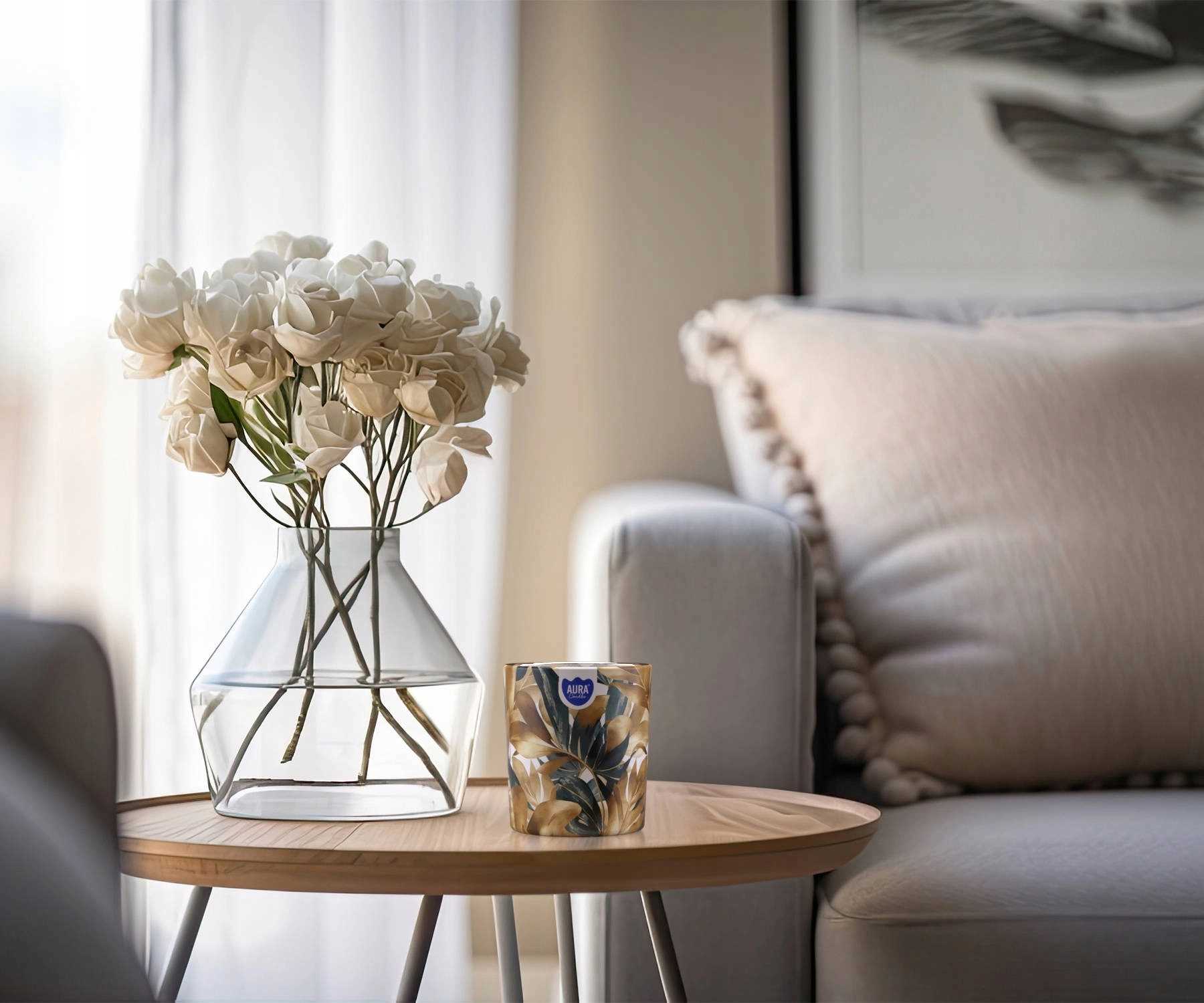 aura świeca zapachowa baśniowa kraina 22h sn72s-56