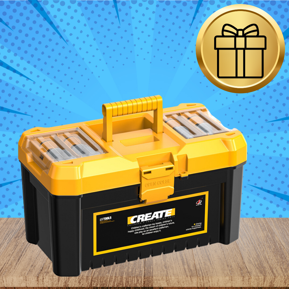 duży zestaw skrzynka z narzędziami dla dzieci wkrętarka majsterkowicz
