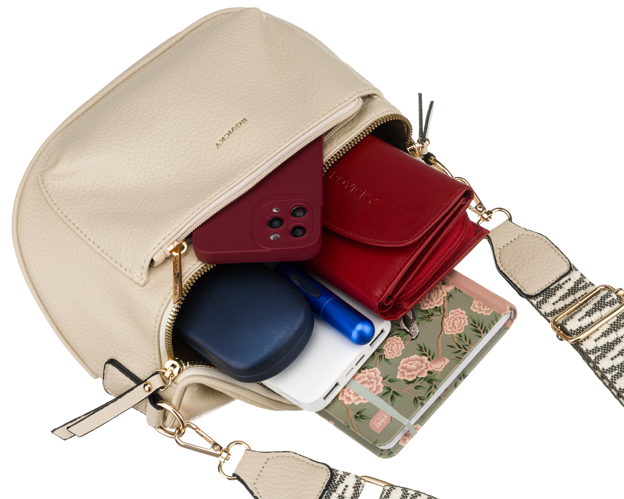 torebka damska r-3047-7290 beige