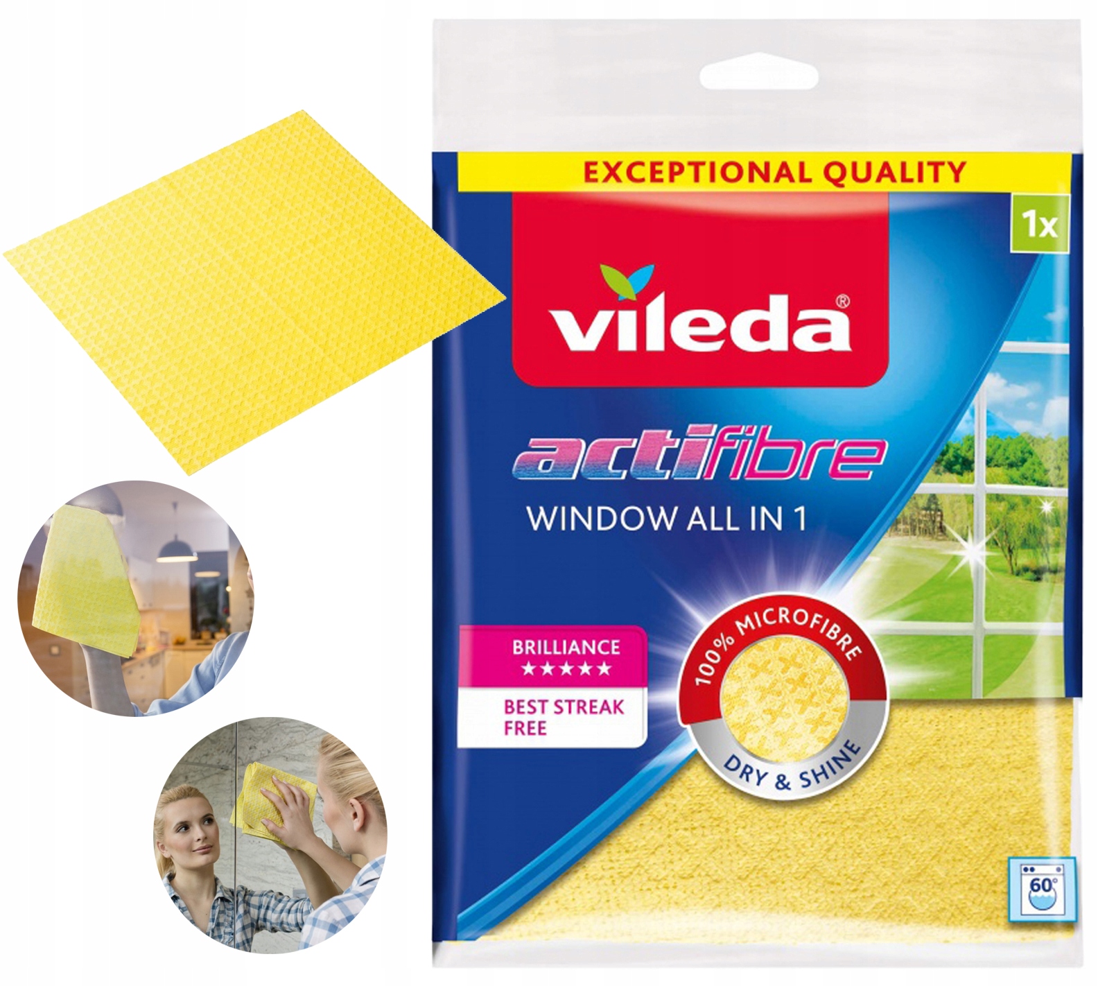ściereczka vileda actifibre okienna 1 szt.