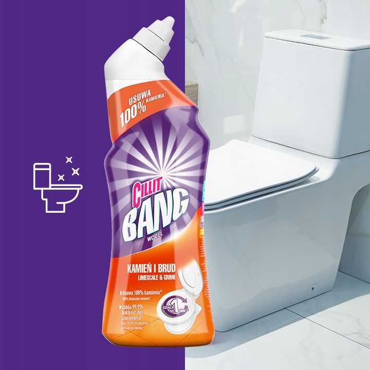 cillit bang żel do toalet - kamień i rdza 750ml