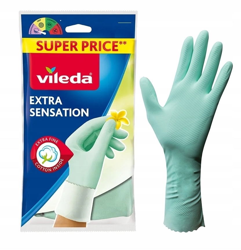 rękawice vileda extra sensation "m"