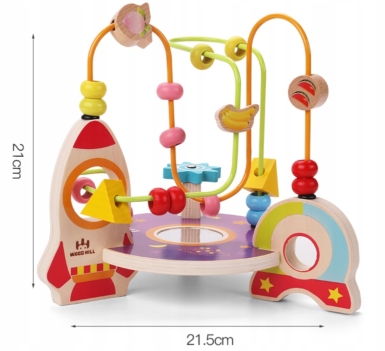 drewniany labirytn rakieta jhtoy-409