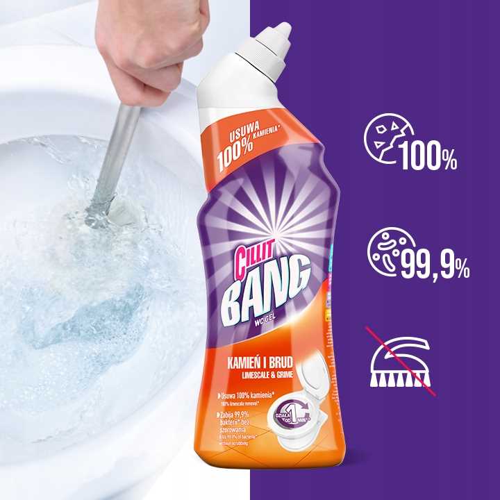 cillit bang żel do toalet - kamień i rdza 750ml
