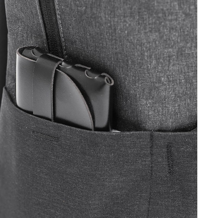 plecak czarny / szary miejski podróżny na laptop 15,6" pojemny do samolotu