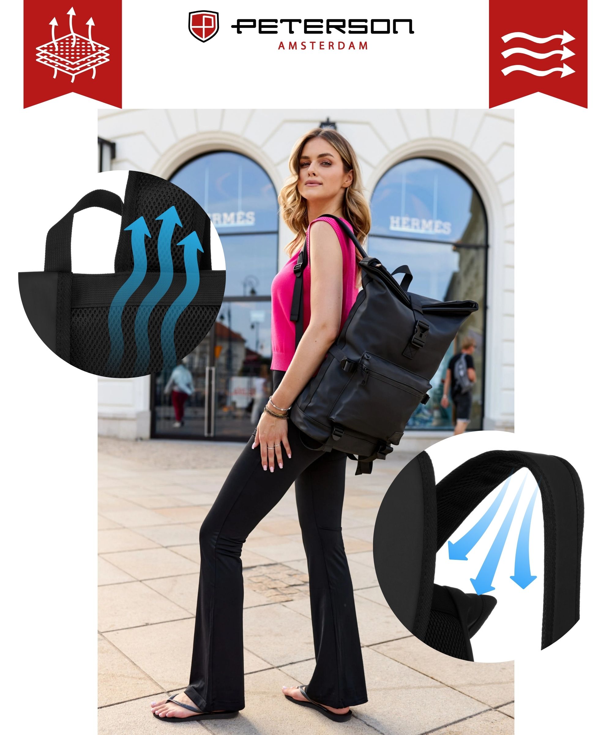 plecak miejski ptn nairobi-9152 black